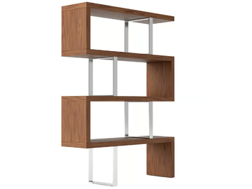 3079 - Open double-sided wooden bookcase by Angel Cerdá - view 3